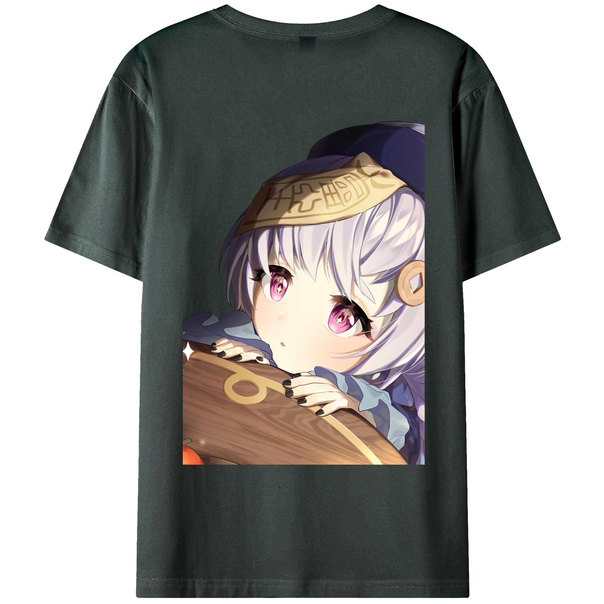 げんし神 七七 なな  genshin Nana 綿100％ メンズ半袖Tシャツ（バックプリント） 通気性